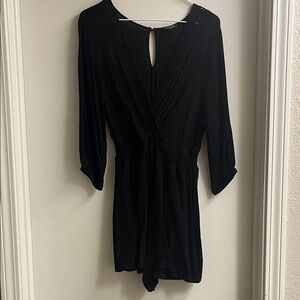 Lily Rose Black Romper